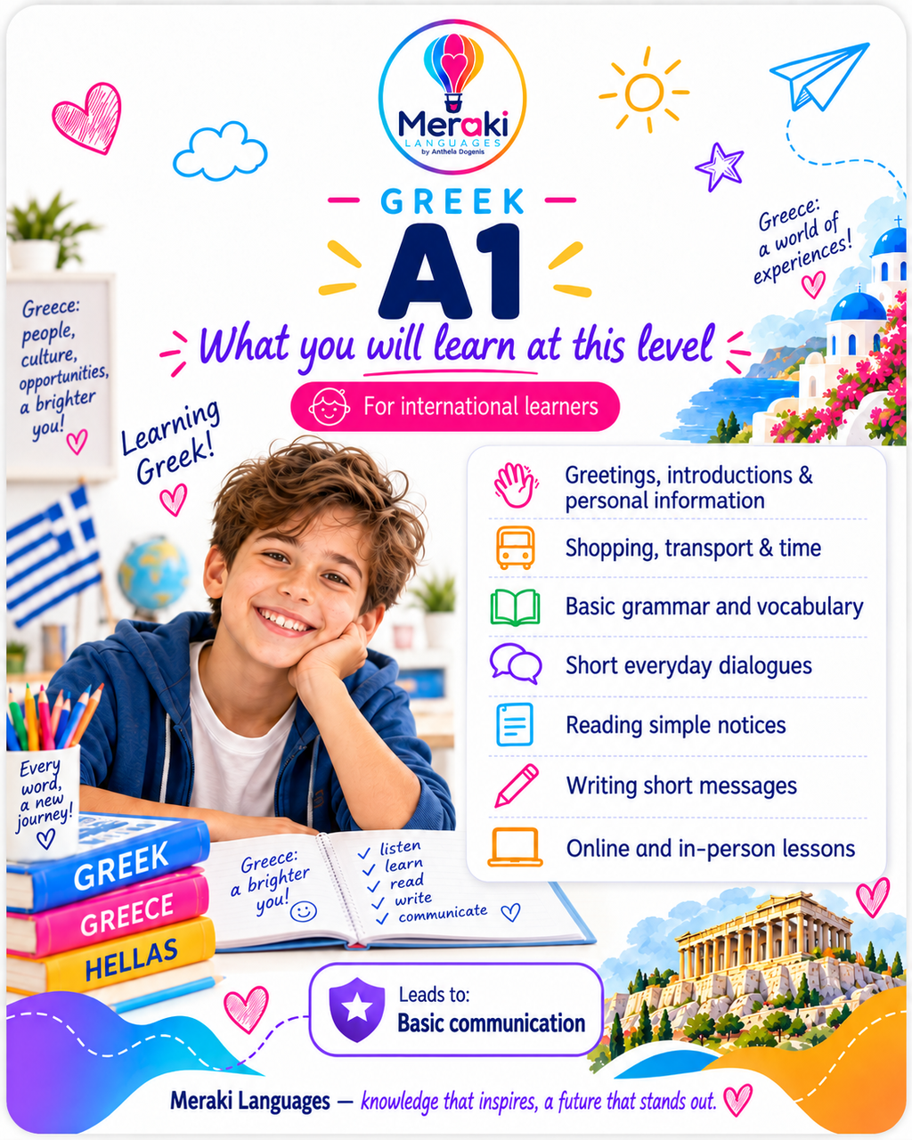 A1 Greek Courses / Online or in-person