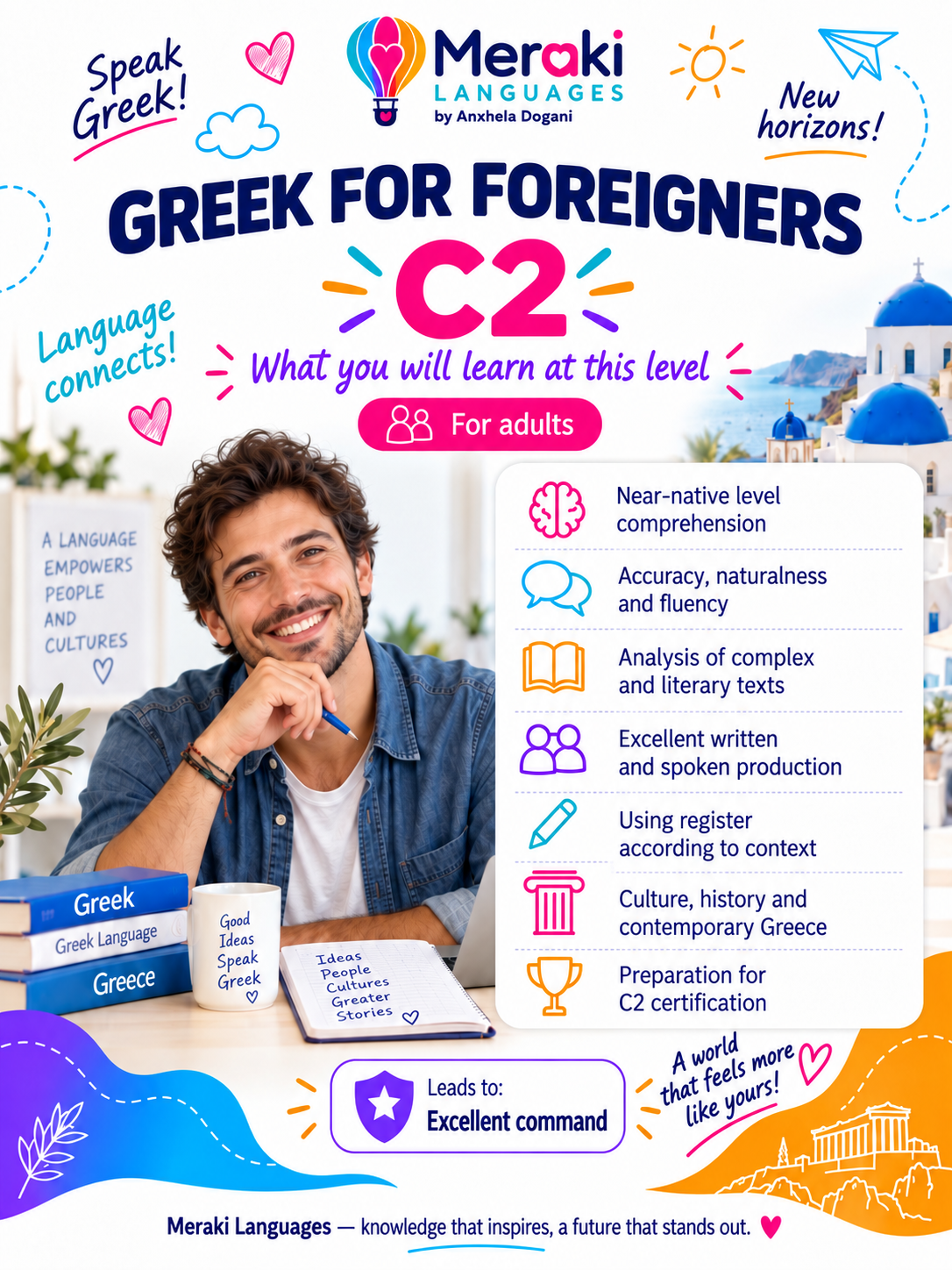 C2 Greek Courses / Online or in-person