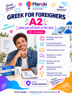 A2 Greek Courses for adults / Online or in-person