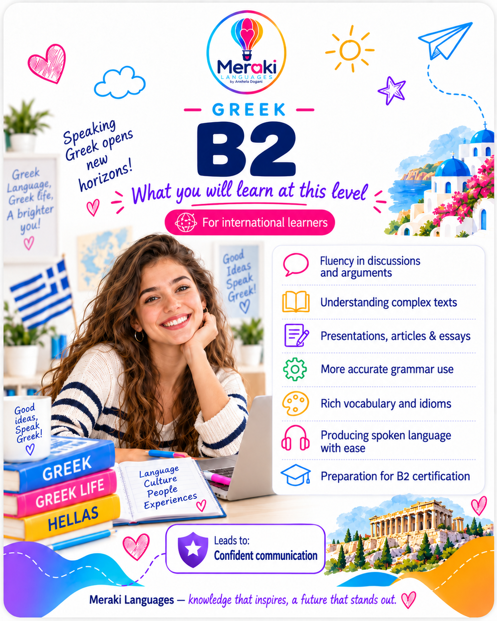 B2 Greek Courses for kids / Online or in-person
