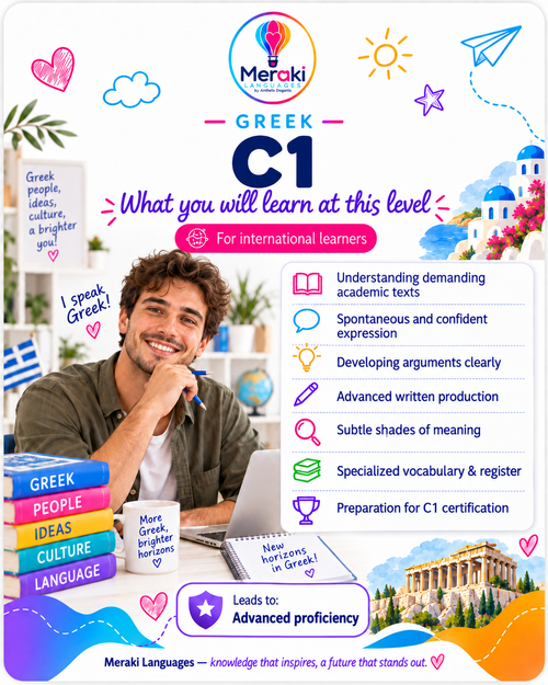 C1 Greek Courses for kids / Online or in-person