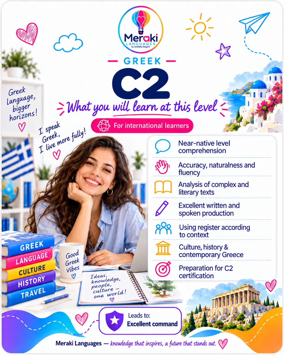 C2 Greek Courses / Online or in-person