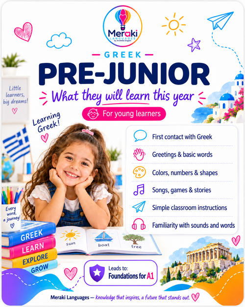 Pre-Junior Greek Courses / Online or in-person